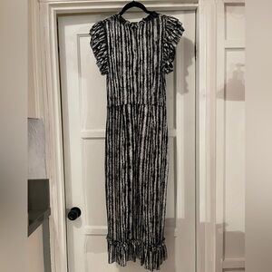 Silver & black dress